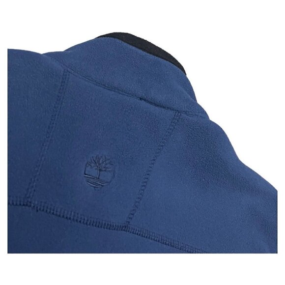 Timberland Fleece Outdoor Designer Blue Casual Light Hiking Vest Mens XL - Picture 5 of 5
